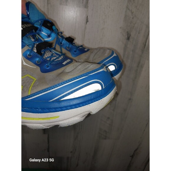 Hoka One One Bondi 3 Mens 12 Running Shoes Low Top Athletic F10014G Blue Gray